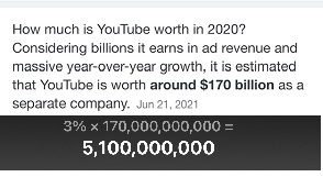 You Tube Owes TV KNOWS YOU.com, Inc. five billion 100 million USA dollars